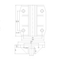 GS-14 OX310GW Pièces d&#39;ascenseur Soulevez la chaussure de guidage lourd